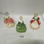 3 Royal Doulton figurines, Belle, Valerie and Cissie