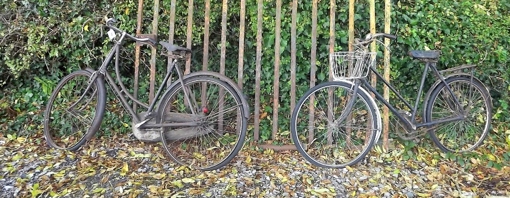 Two 1940's bicycles