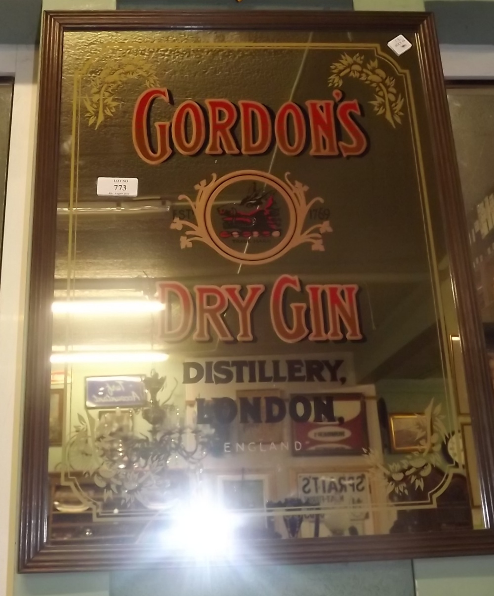 GORDON'S DISTILLERY mirror.