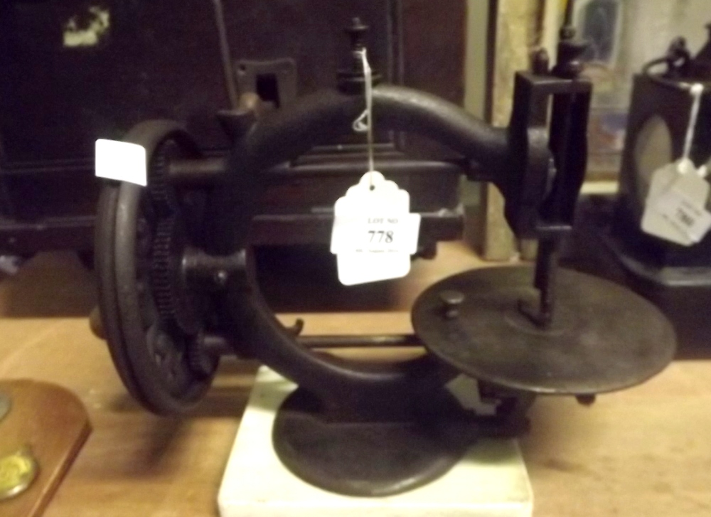 19th. C. lace maker's sewing machine.