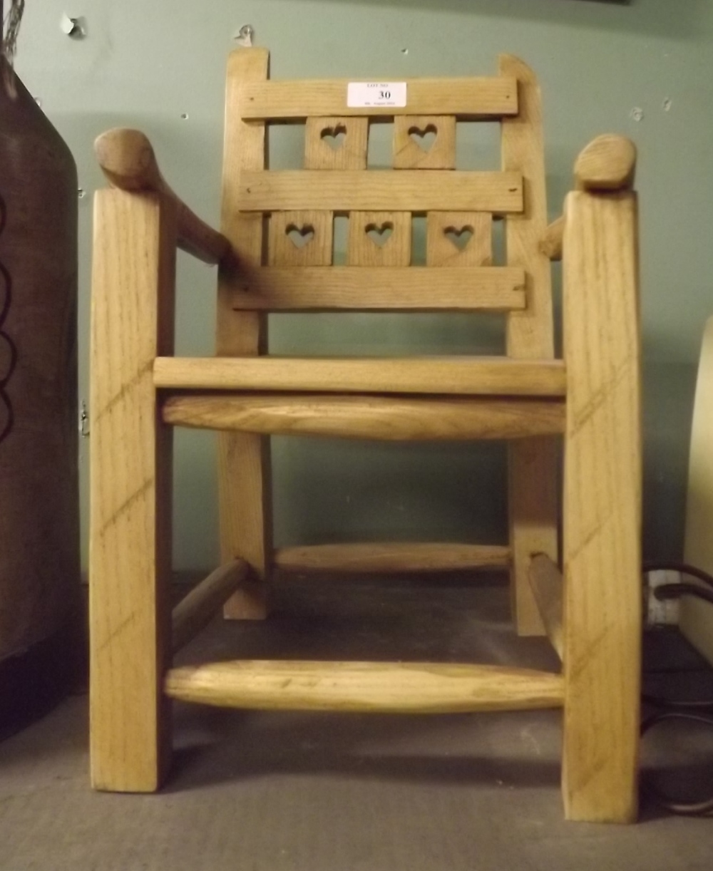 Pine carpenter's child's chair.