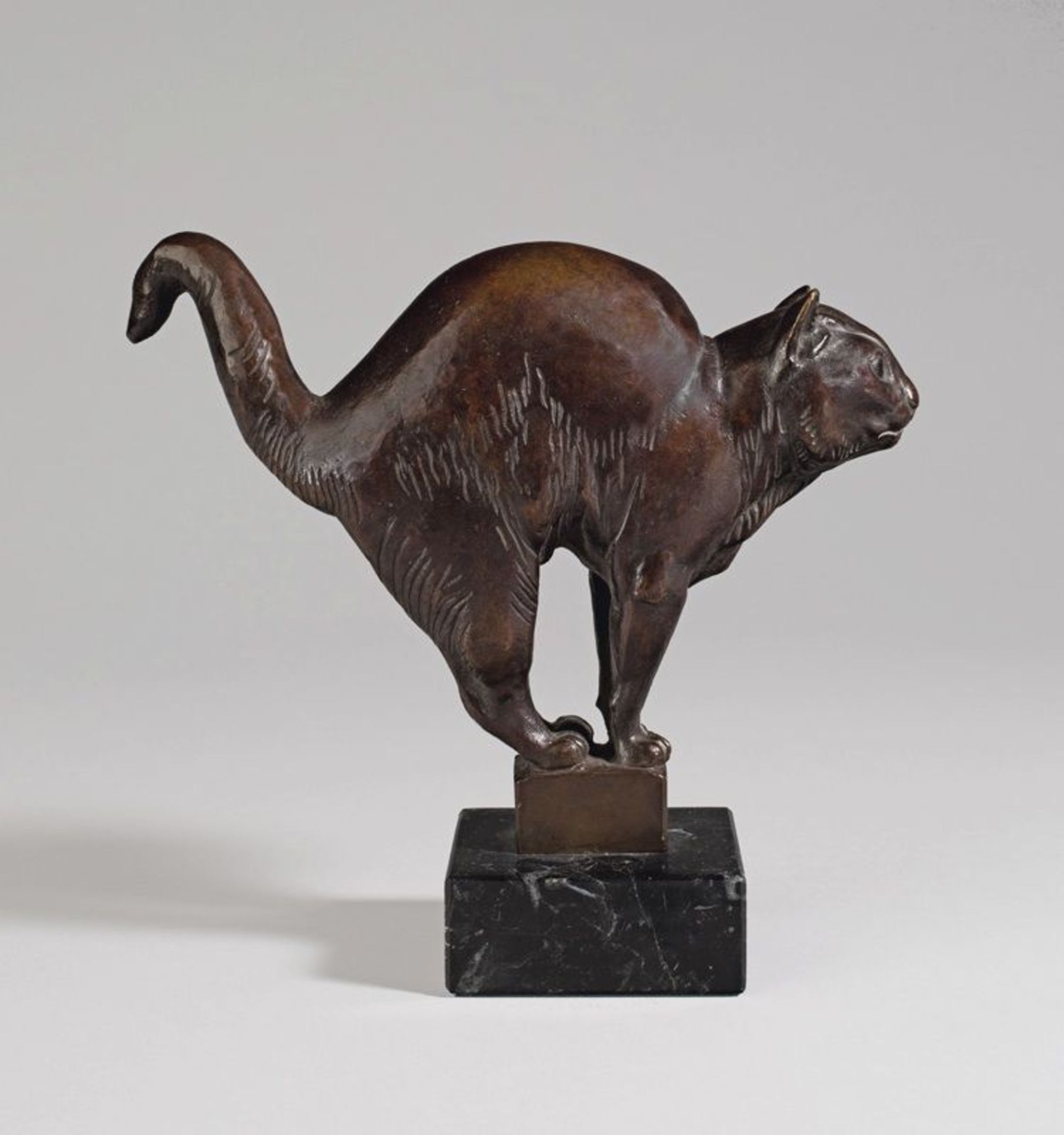 August Gaul (Großauheim near Hanau 1869 – 1921 Berlin)  „KATER“. 1901  Bronze with brown patina,