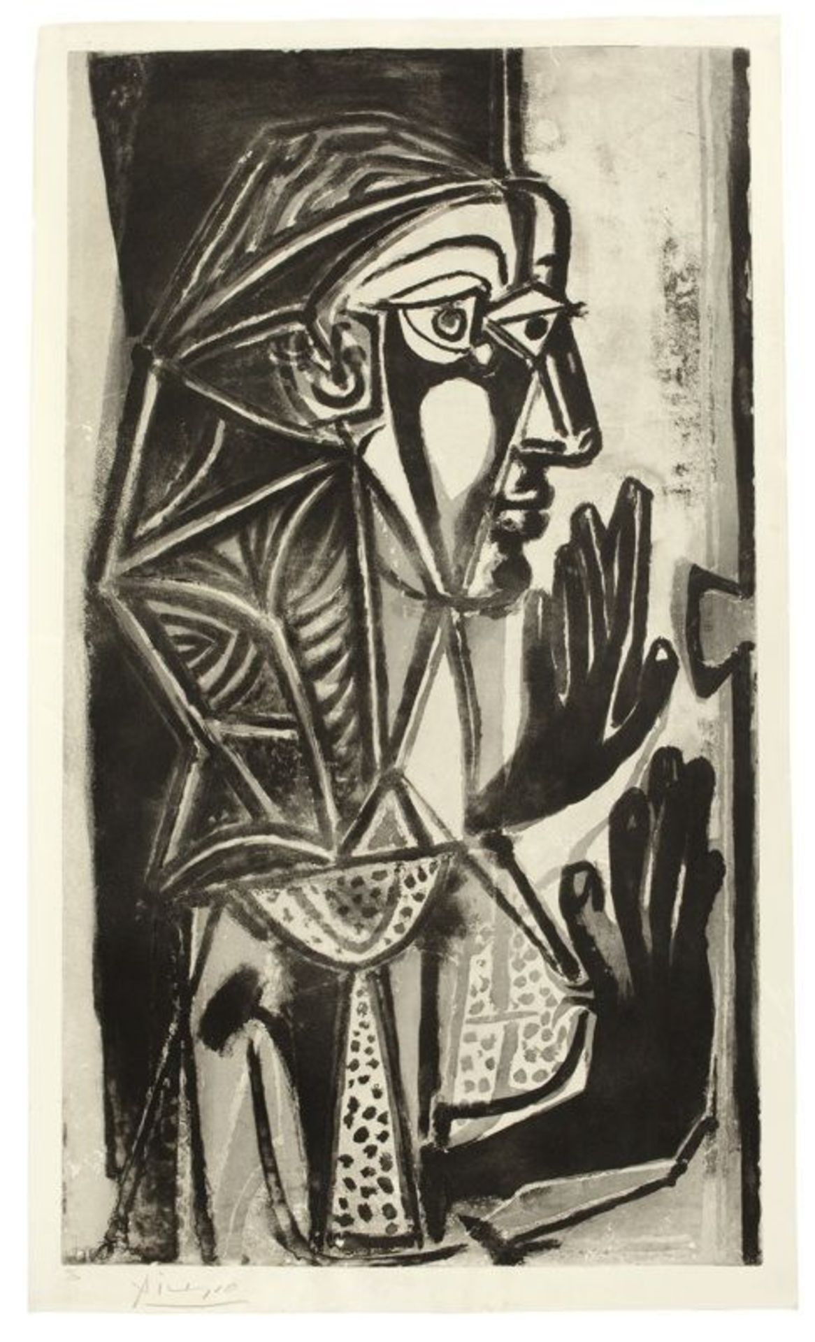 Pablo Picasso (Málaga 1881 – 1973 Mougins)  „LA FEMME À LA FENÊTRE“. 1952  Aquatint on wove paper,
