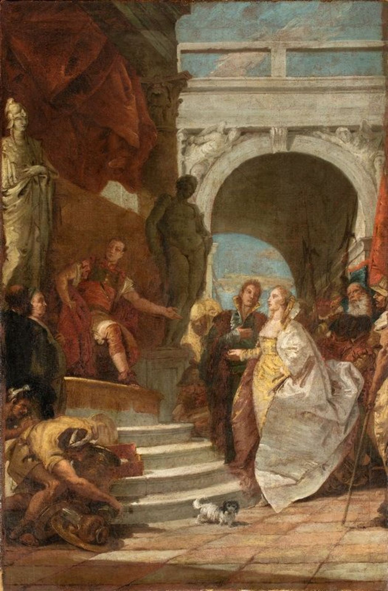 Giambattista Tiepolo and workshop (Venice 1696 – 1770 Madrid)  FIRST SKETCH FOR THE FRESCO „THE