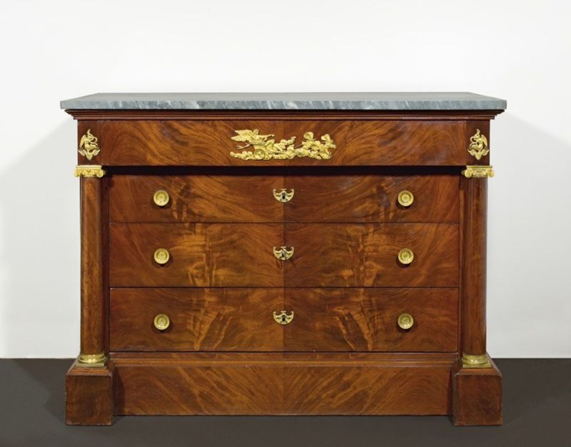 Bernard Molitor (Betzdorf (Luxembourg) 1755 – 1833 Fontainebleau)  COMMODE. 1809-1812  Mahogany on