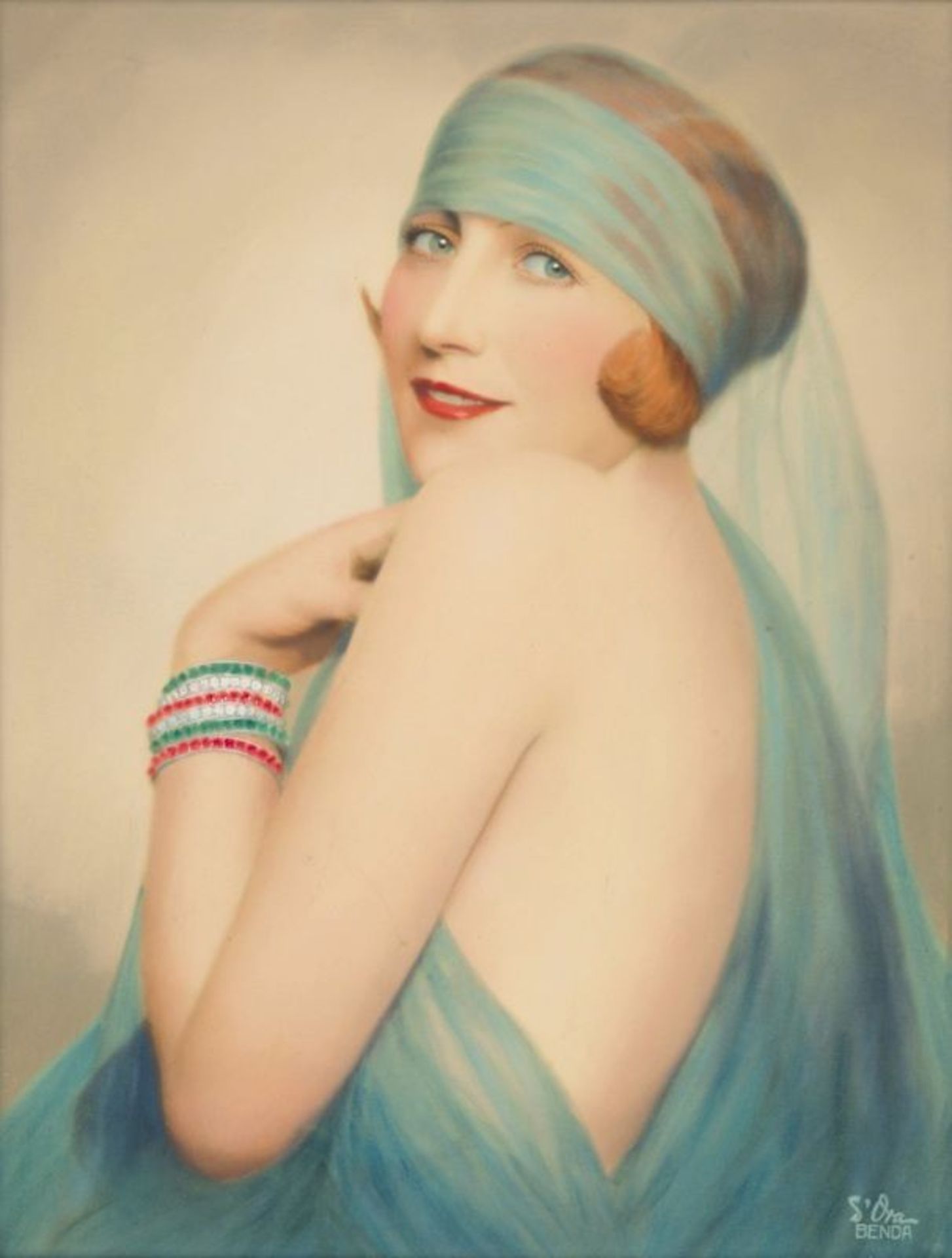 Arthur Benda (Berlin 1885 – 1969 Vienna)  UNTITLED (PORTRAIT OF A WOMAN). Possibly 1920s  Vintage.