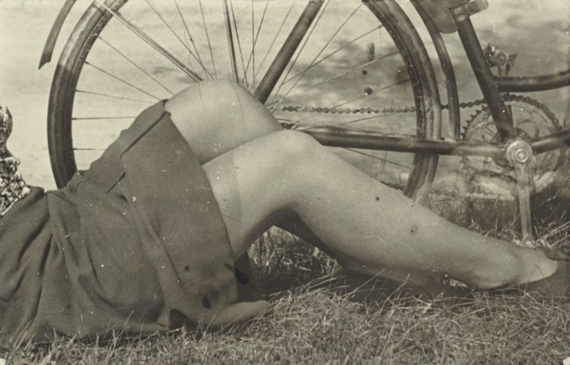 Josef Bartuška (Týn nad Vlatvou 1898 – 1963 Ceské Budejovice)  UNTITLED (LEGS AND BICYCLE). 1930s