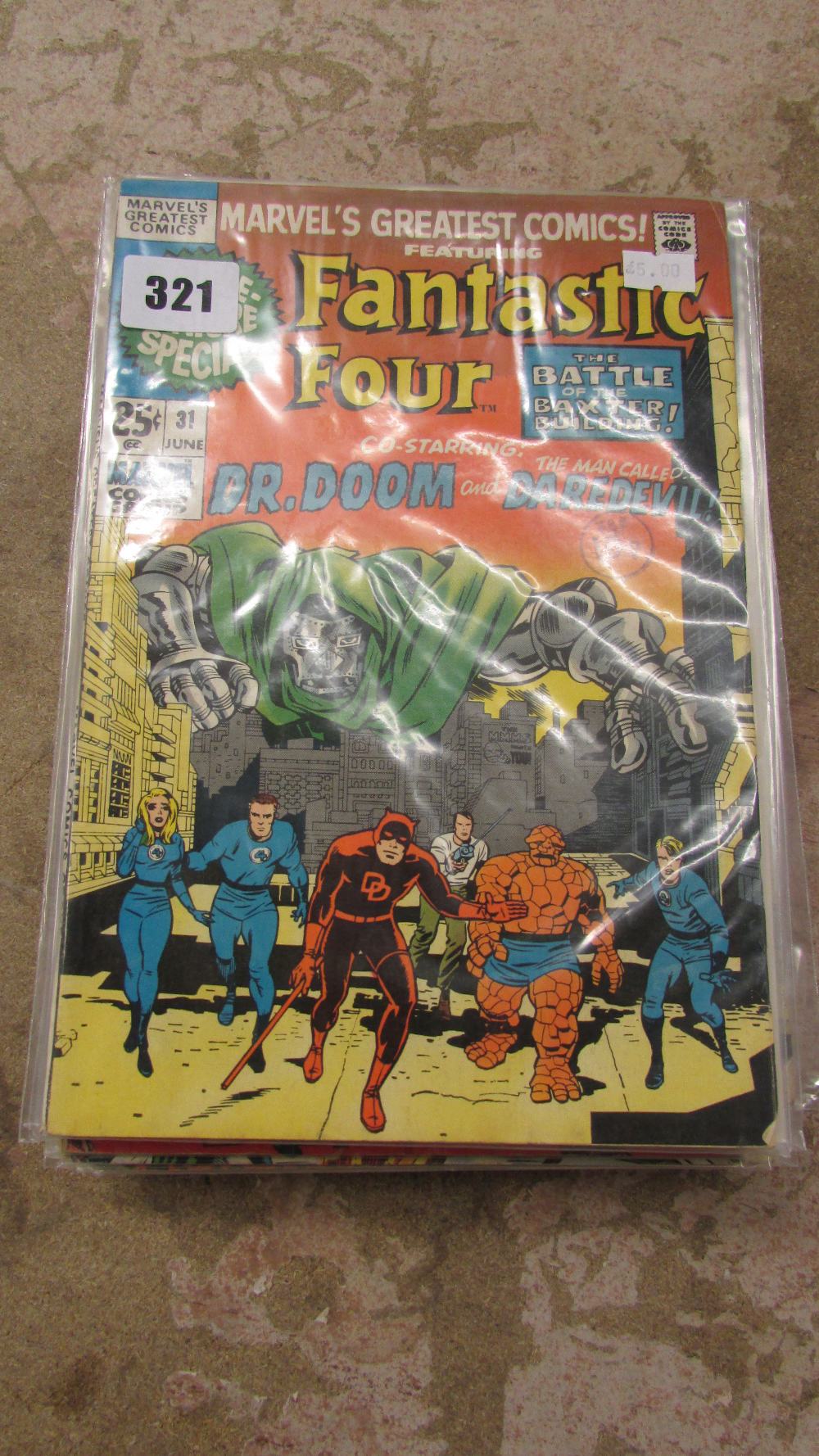 LARGE SELECTION OF MARVEL COMICS FANTASTIC FOUR 1970 ONWARDS VARIOUS ISSUES