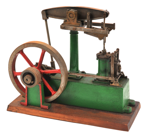 A Stuart Watt?s double-acting stationary beam engine. This example, the ?Major? version has a 7""