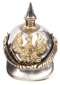 A Model 1889 Prussian other rank?s helmet of a Line Cuirassier Regiment, steel skull with brass