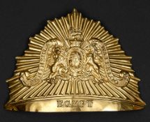 An officer?s gilt lance cap plate, c 1816, of The 12th (the Prince of Wales?s) Lancers, bearing