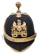A post 1902 officer?s blue cloth ball topped helmet of The Royal Army Medical Corps, with peak