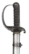 An Edward VII 1821 pattern heavy cavalry officer?s sword, slightly curved, fullered blade 35?, by