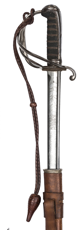 An interesting 1821 pattern Straits Police Light Cavalry officer?s sword of the Berkeley family (