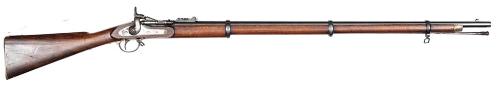 A good .577? prize Volunteer Snider rifle, 55? overall, barrel 36½? with London proofs, stamped ?