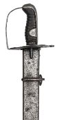 A 1796 pattern heavy cavalry trooper?s sword, straight, shallow fullered blade 34?, with traces of