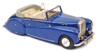 Top Marques 1:43rd scale 1950 Bentley MkV1 Abbott DHC No.103. In mid bright blue with cream