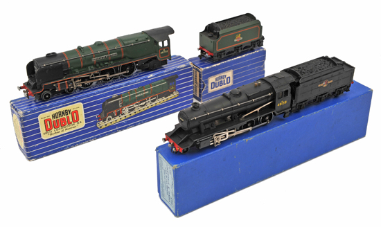 2 Hornby Dublo Railway 3-rail tender locomotives. A BR LMR Coronation Class 4-6-2 ?Duchess of