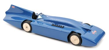 A Western Models die-cast 1:43 1935 Malcolm Campbell Bluebird Record Car. Fitted with 6 wheels and