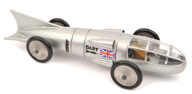 A scarce 1:43rd scale resin Mach One Models No 37 1937 Dixon Dart signed by Ian Jones. A rocket/