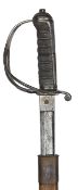 An officer?s 1821 pattern sword of the 1st West York Artillery Volunteers, very slightly curved,