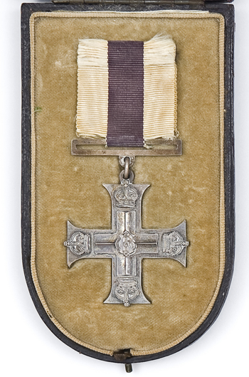 Military Cross, George V issue (reverse engraved Thomas H Upfill April 5th 1918), in its case, the