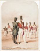 An original watercolour ?The Buffs? by Michael Angelo Hayes, RHA, A.N.W.S. showing an officer in
