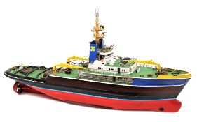 A wood-built ocean going tug Smit Rotterdam A highly detailed and soundly built 90 cm radio-