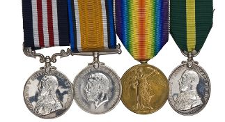 Four: Military Medal, Geo V first type (841152 Sjt G McLean D 70/Bde RFA), BWM, Victory (1643 WO
