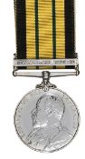 AGS 1902, 1 clasp Somaliland 1908-10 (Ply 11166 Pte W Webb, RMLI, HMS Diana) GVF Plate 3