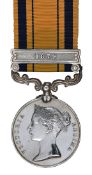 South Africa 1877-79 war medal, with clasp 1879 (named to 869 Gunr. W Pierce N/6th RA). GVF Plate 12