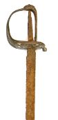 A Victorian military sword in relic condition, reputedly recovered from the Anglo-Boer War battle
