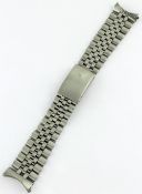 A GENTLEMAN`S SIZE STAINLESS STEEL 20MM ROLEX JUBILEE BRACELET Numbered H3/62510H/503B/55, 20 links