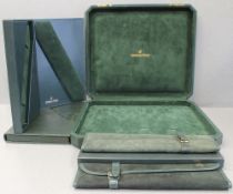 FIVE AUDEMARS PIGUET WRIST WATCH BOXES CIRCA 1980/90s All have green vinyl covers with green felt