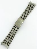 A GENTLEMAN`S SIZE STAINLESS STEEL 20MM ROLEX JUBILEE BRACELET Numbered T2/78390, end links