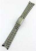 A GENTLEMAN`S SIZE STAINLESS STEEL 20MM ROLEX JUBILEE BRACELET Clasp dated 1966, end links numbered