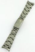 A GENTLEMAN`S STAINLESS STEEL 19MM ROLEX ``HEAVY`` OYSTER BRACELET Numbered 78350/19/557B, 10 links