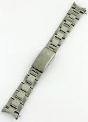 A MID SIZE STAINLESS STEEL 17MM ROLEX ``HEAVY`` OYSTER BRACELET Numbered V1/78350/17/493, 11 links