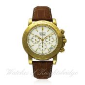 A FINE GENTLEMAN`S 18K SOLID GOLD ZENITH EL PRIMERO RAINBOW CHRONOGRAPH WRISTWATCH CIRCA 1990s, REF.