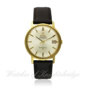 A GENTLEMAN`S 18K SOLID GOLD OMEGA CONSTELLATION CHRONOMETER WRISTWATCH CIRCA 1967, REF. 1031 D: