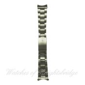 A GENTLEMAN`S STAINLESS STEEL 20MM ROLEX "LIGHT" OYSTER BRACELET DATED 1.72 13 links in total