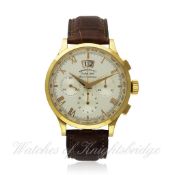 A GENTLEMAN`S 18K SOLID ROSE GOLD EBERHARD & CO EXTRA-FORT `GRAN DATA ROUE A COLLONNES`