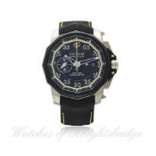 A GENTLEMAN`S TITANIUM CORUM ADMIRALS CUP SEAFENDER 48 CHRONO CENTRO CHRONOGRAPH WRISTWATCH CIRCA