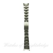 A GENTLEMAN`S STAINLESS STEEL 19MM ROLEX "HEAVY" OYSTER BRACELET  15 links in total including end