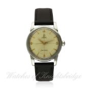 A GENTLEMAN`S STAINLESS STEEL OMEGA SEAMASTER AUTOMATIC WRISTWATCH CIRCA 1958, REF. 2846-8 SC / 2848