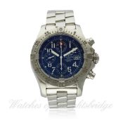 A GENTLEMAN`S STAINLESS STEEL BREITLING AVENGER SKYLAND CHRONOGRAPH BRACELET WATCH CIRCA 2010,