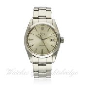 A GENTLEMAN`S STAINLESS STEEL ROLEX OYSTER PERPETUAL AIR KING DATE PRECISION BRACELET WATCH DATED