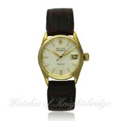 A GENTLEMAN`S STEEL & GOLD FILLED ROLEX OYSTER DATE PRECISION WRISTWATCH CIRCA 1960s, REF. 6466 D: