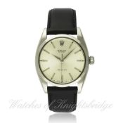 A GENTLEMAN`S STAINLESS STEEL ROLEX OYSTER PRECISION WRISTWATCH CIRCA 1959, REF. 6426/7 D: Silver