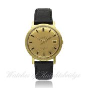 A FINE GENTLEMAN`S 18K SOLID GOLD OMEGA CONSTELLATION CHRONOMETER WRISTWATCH CIRCA 1968, REF. 168.